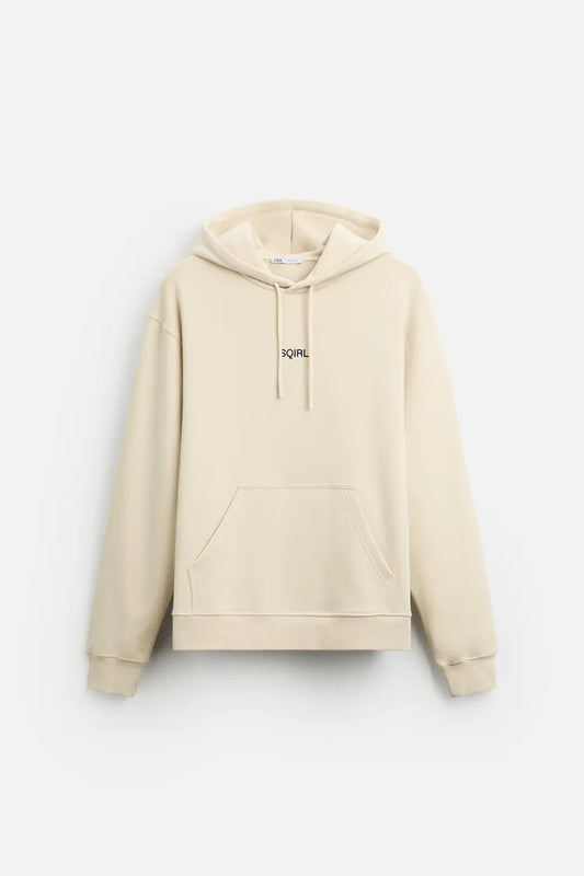 SUDADERA CON CAPUCHA GRÁFICA SQIRL