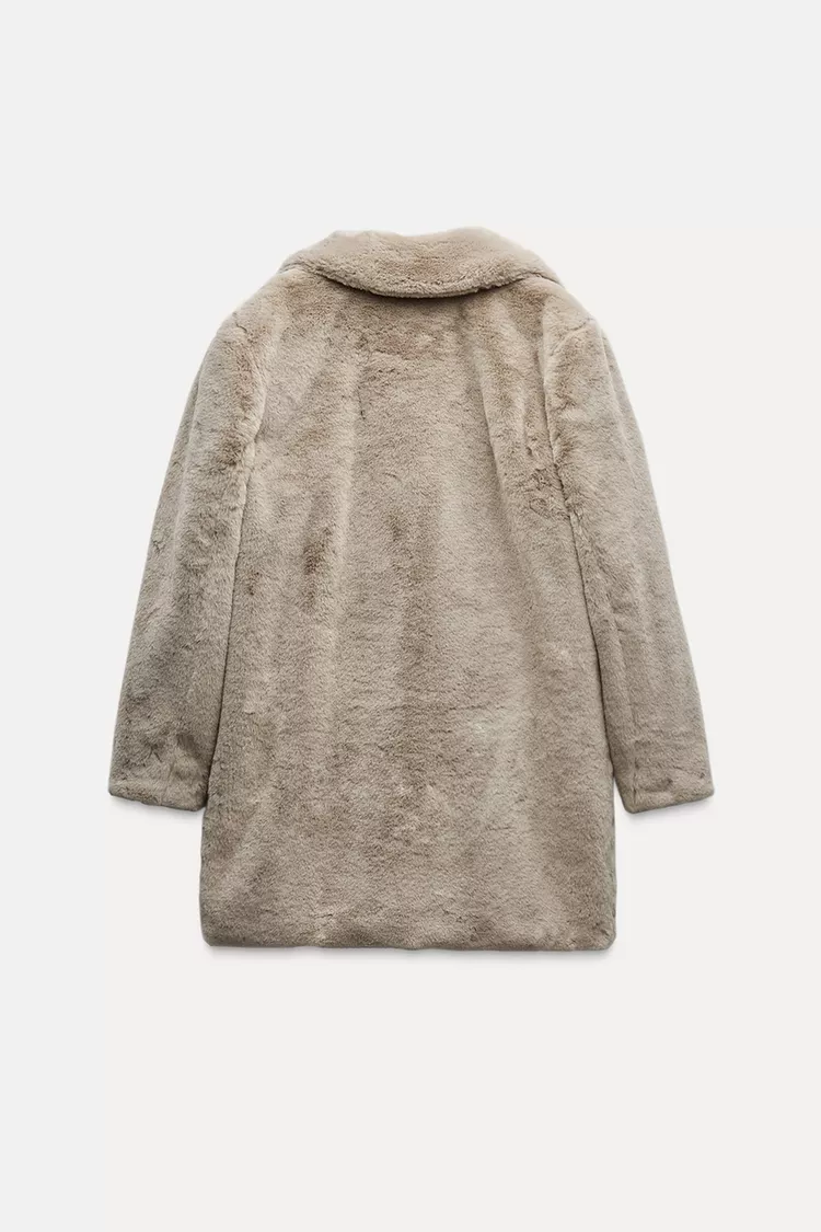 MANTEAU DE PELUCHE FAUX