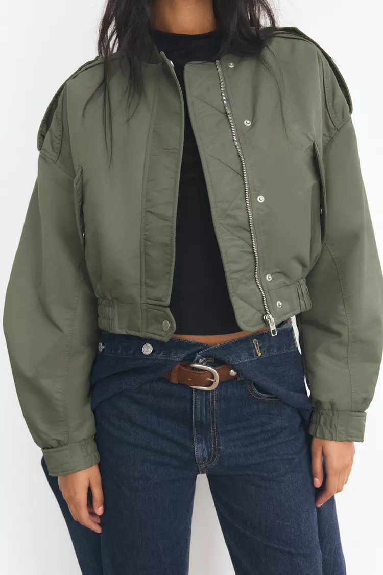 BLOUSON AVIADOR CON BOLSILLOS